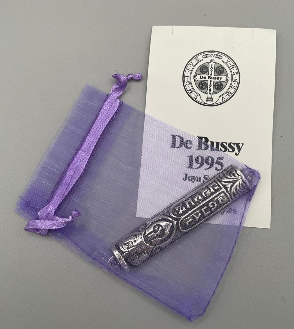 Mezuzah in Metallo con Bagno in Argento 66x15 mm