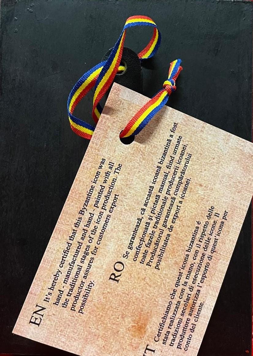 Heiligenikone Jesus Pantokrator mit Buch 10x14 cm – Handgemalt