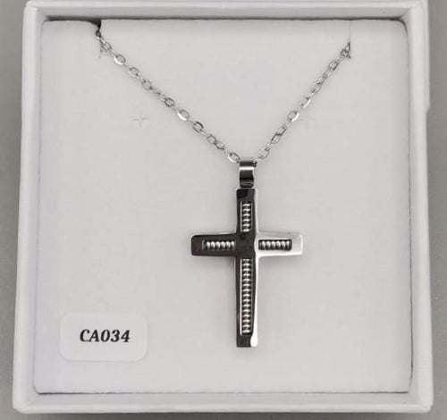 Stainless steel cross necklace and chain