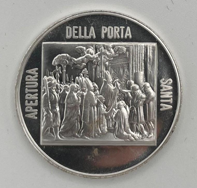 Medaglia Papa Leone – Apertura della Porta Santa – 34 mm (5029)