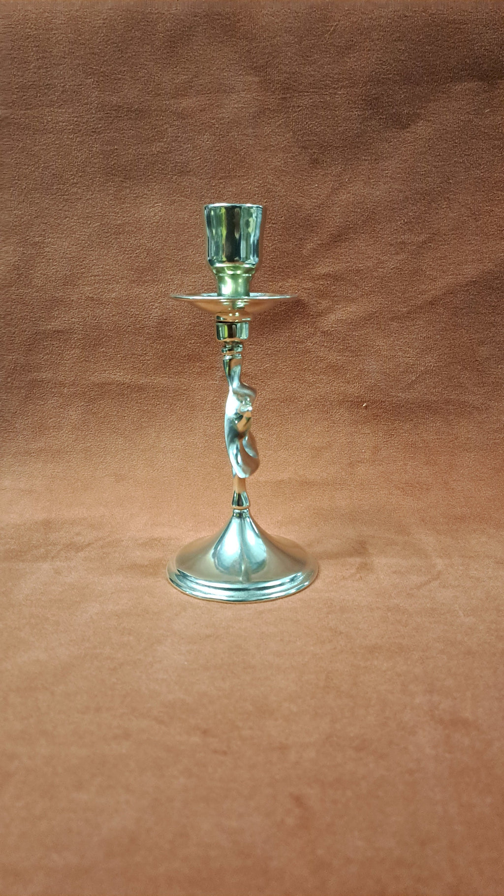 Candelabro ebraico da tavolo ottone lucido cm 16