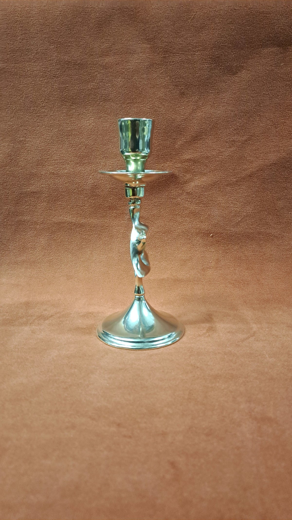 Candelabro ebraico da tavolo ottone lucido cm 16