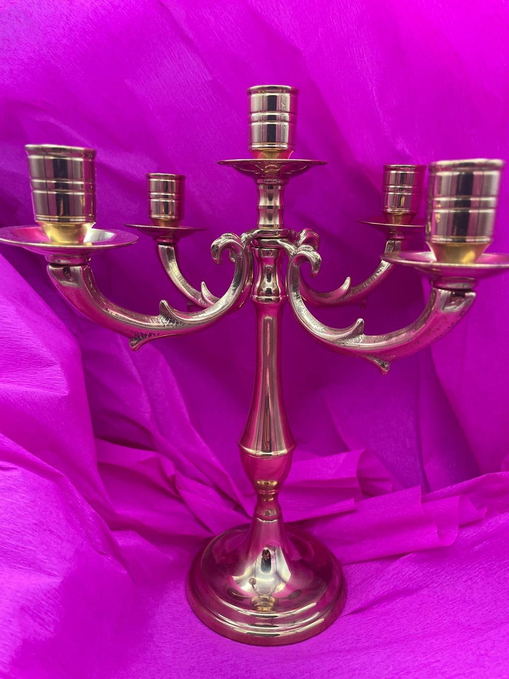 Candelabro Bologna a 5 bracci color oro – cod. 14144
