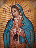 Heiligenikone Unsere Liebe Frau von Guadalupe 18x24 cm – Handbemalt