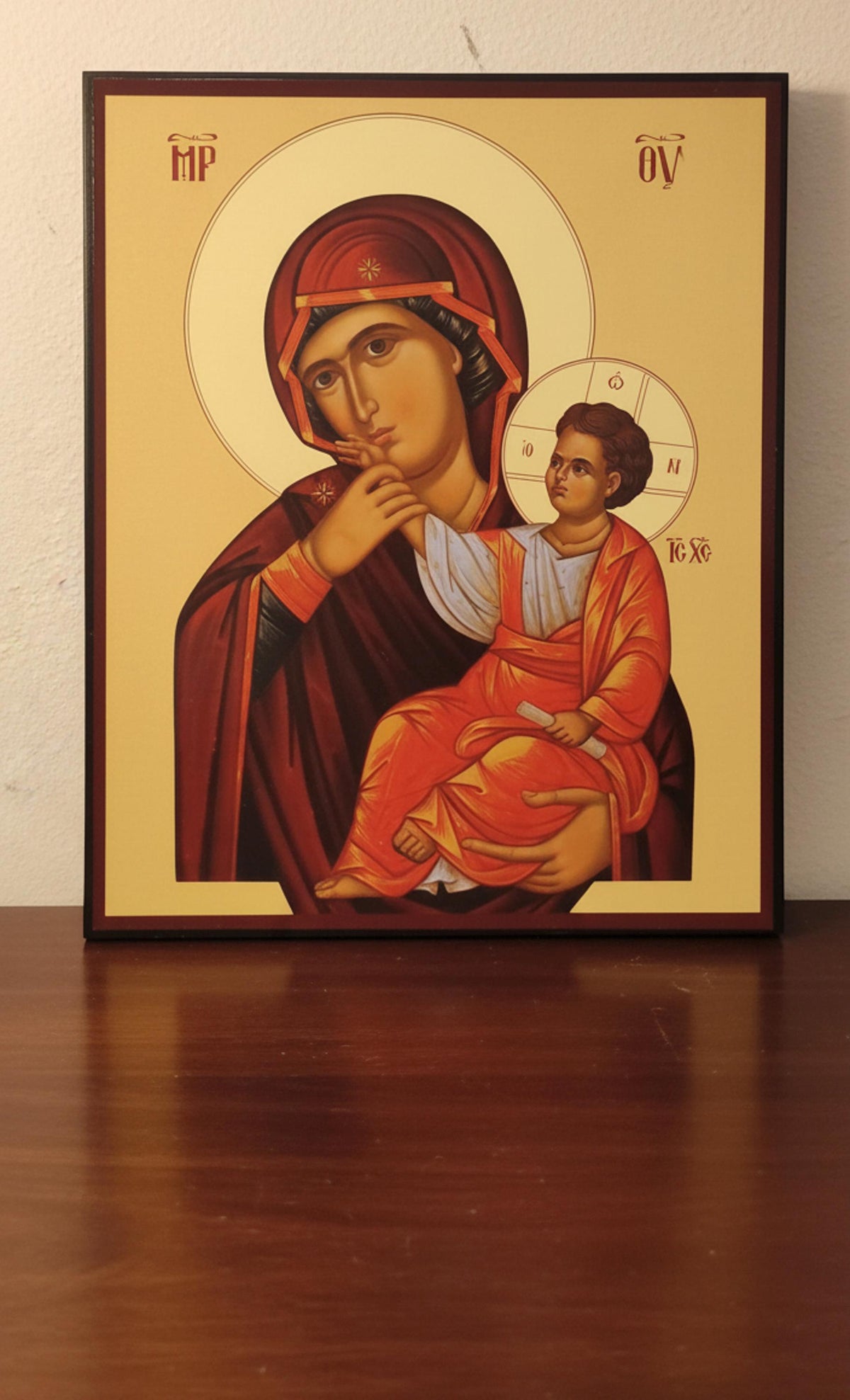 Ikone der Madonna mit den drei Händen 22,5x18,5 cm