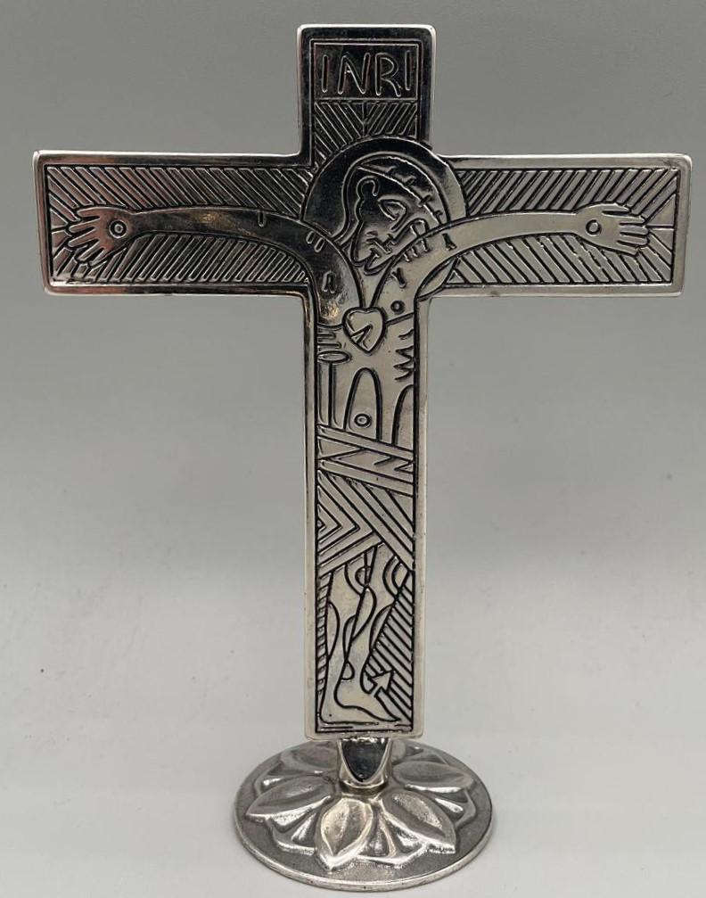 Versilbertes Tisch-Wanderkreuz – Art.-Nr. DBPK205P-G