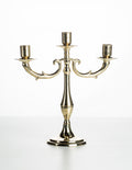 Candelabro Bologna a 3 bracci in ottone lucido