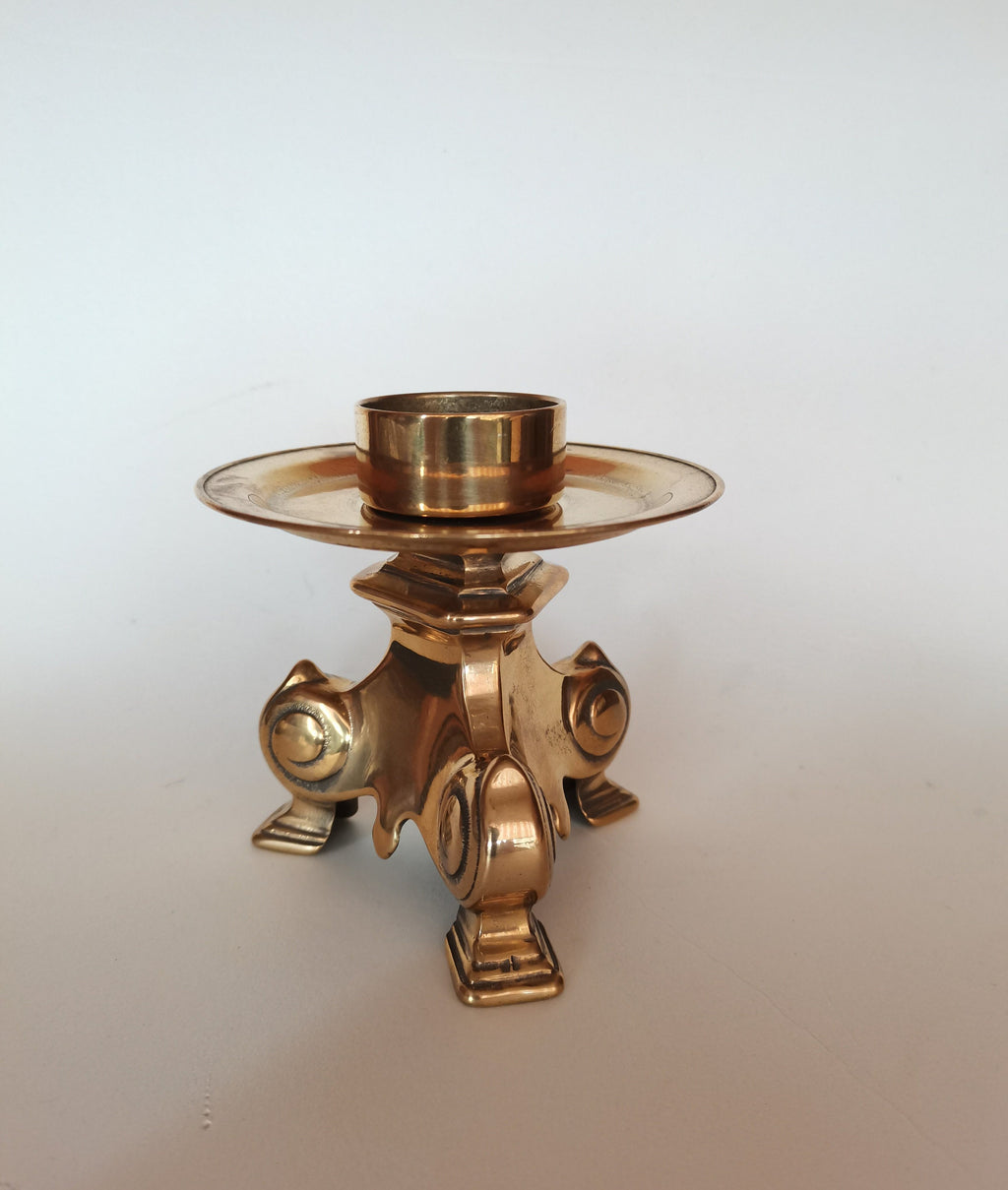Candelabro da tavolo ottone lucido cm 14