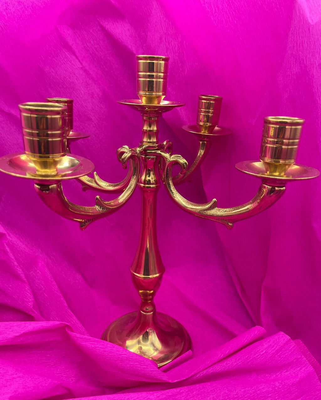 Candelabro Bologna a 5 bracci color oro – cod. 14144
