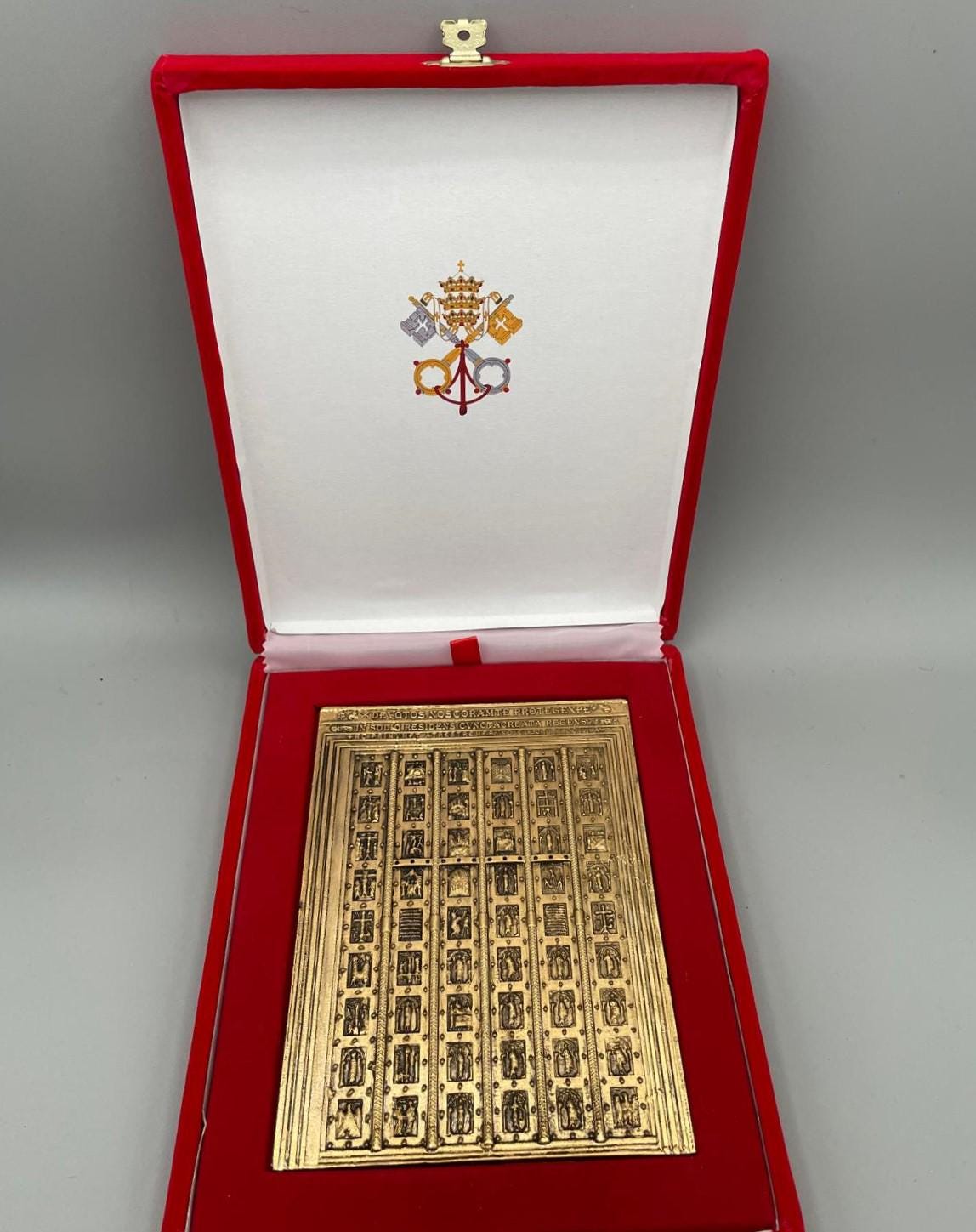 Porte Sainte Byzantine Basilique Saint-Paul-hors-les-murs – Plaque 16x12 cm en coffret