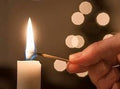 Kit 6 Candele Bianche da Altare 4x40 cm per Candelabro