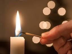 Kit 6 Candele Bianche da Altare 4x40 cm per Candelabro