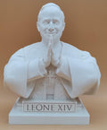 Busto Papa Leone XIV in Preghiera 20 cm – Statua in Resina