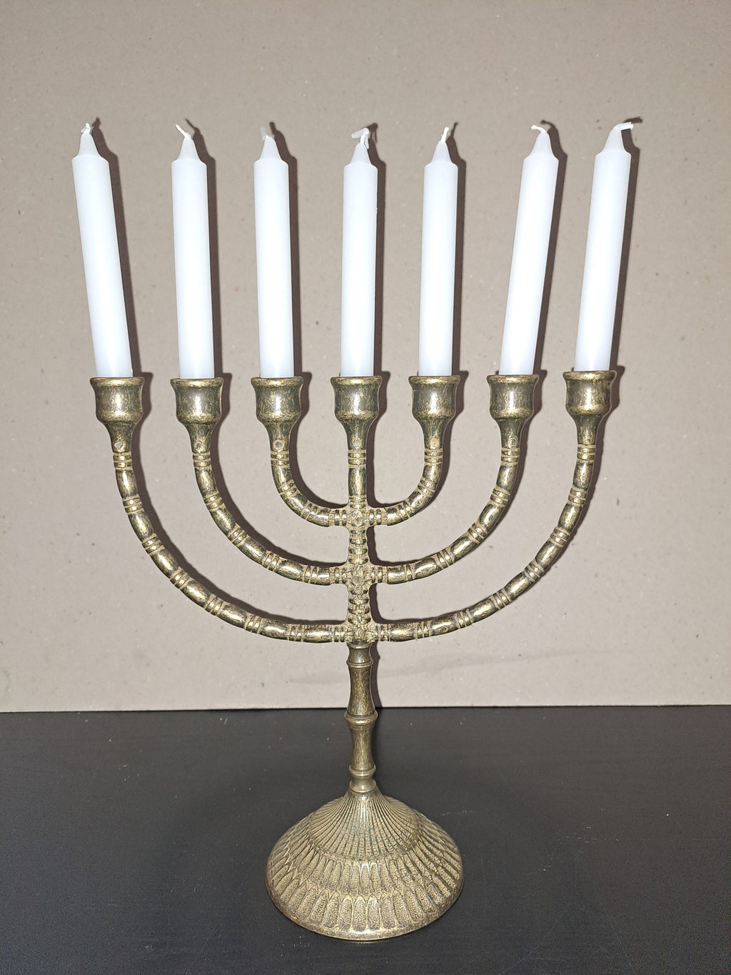 Kit 7 Candele Bianche per Menorah Hanukkah – 15 cm