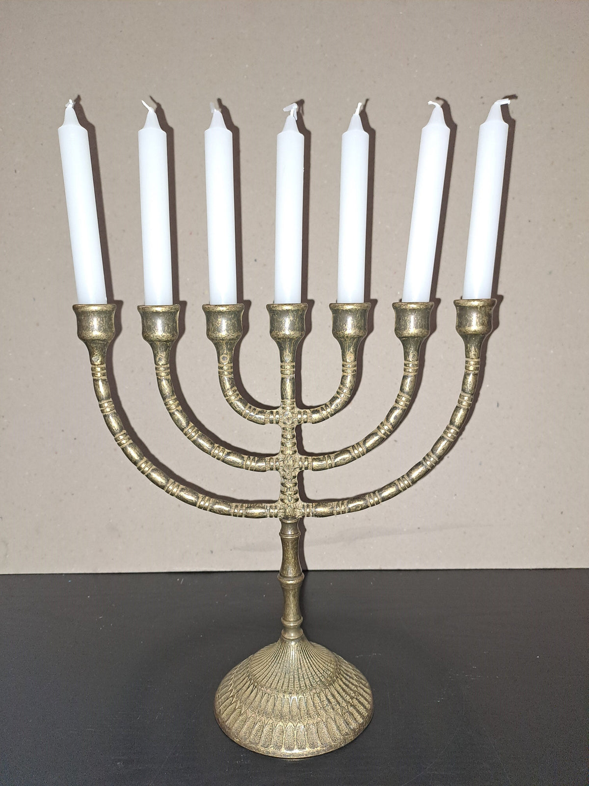 Kit 7 Candele Bianche per Menorah Hanukkah – 15 cm