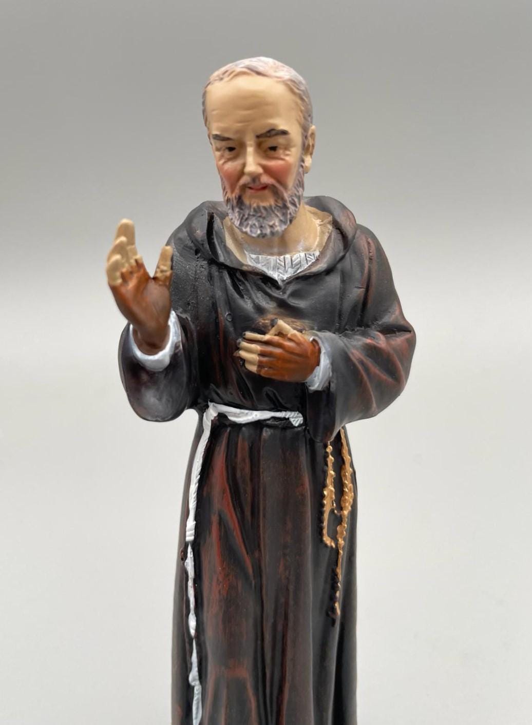 カラーレジン製 パドレ・ピオ像 – 12cm