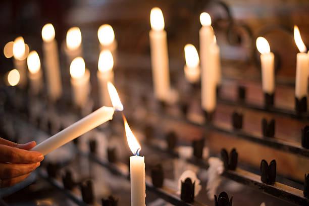 Kit 6 Candele Bianche da Altare 4x30 cm per Candelabro