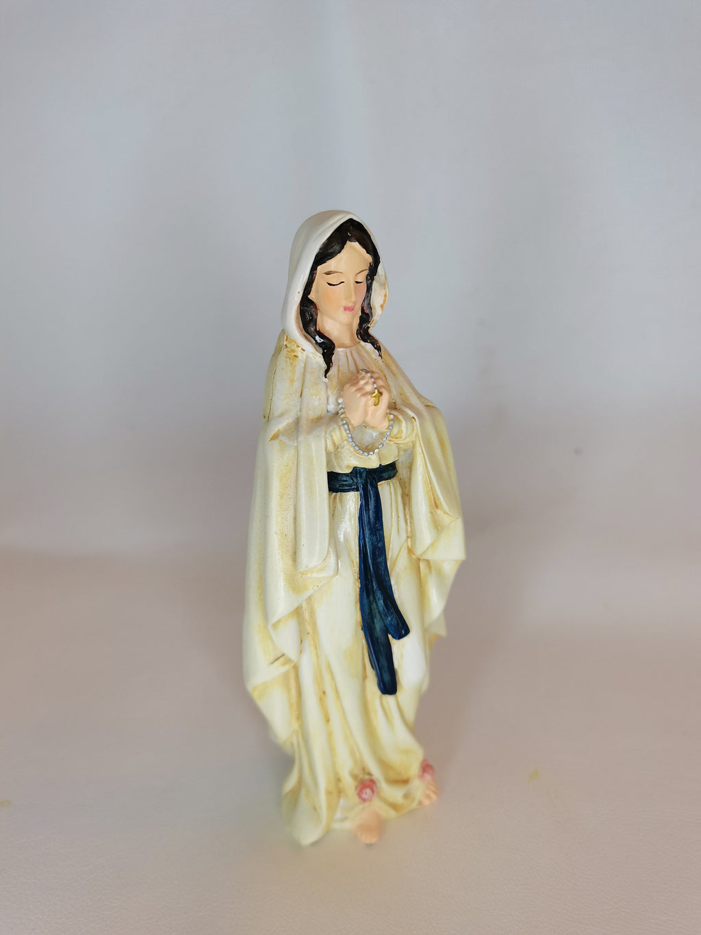 ルルドの聖母像（樹脂製・手彩色） – 15cm