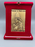 Gedenktafel Papst Paul VI. – Heiligsprechung 2018, goldene Plakette