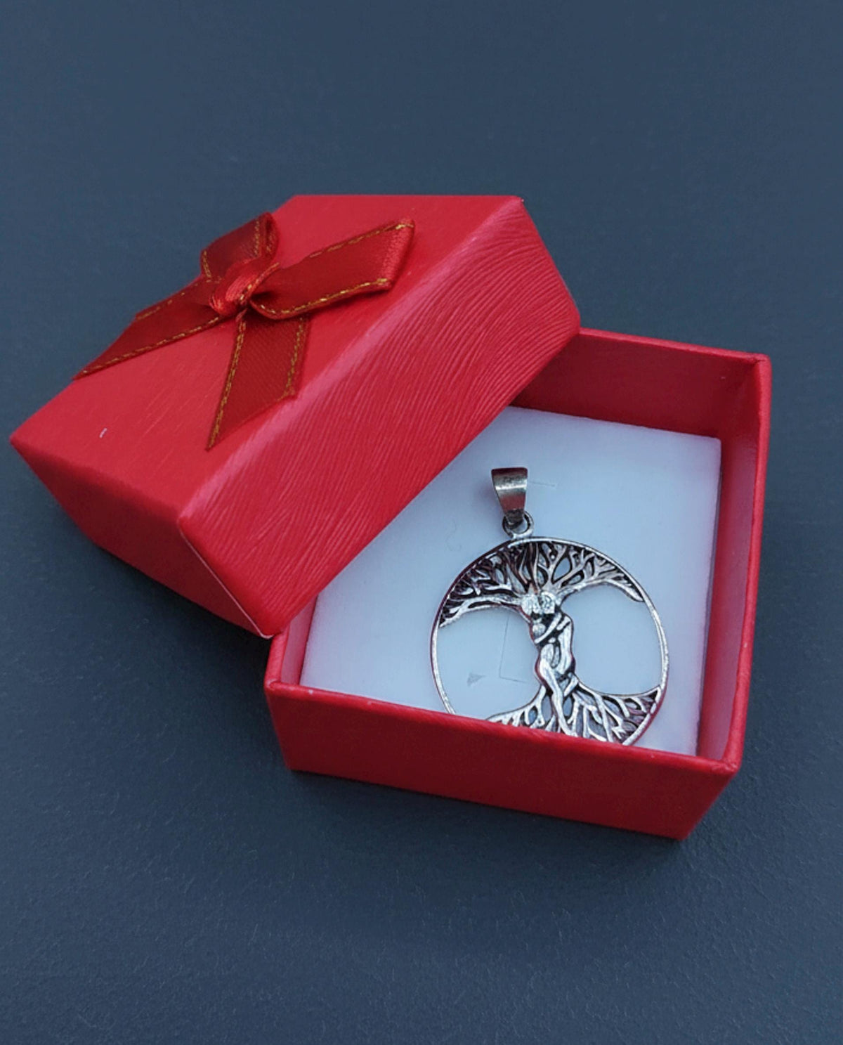 Collana Albero della Vita con Coppia – Ciondolo in Argento 925