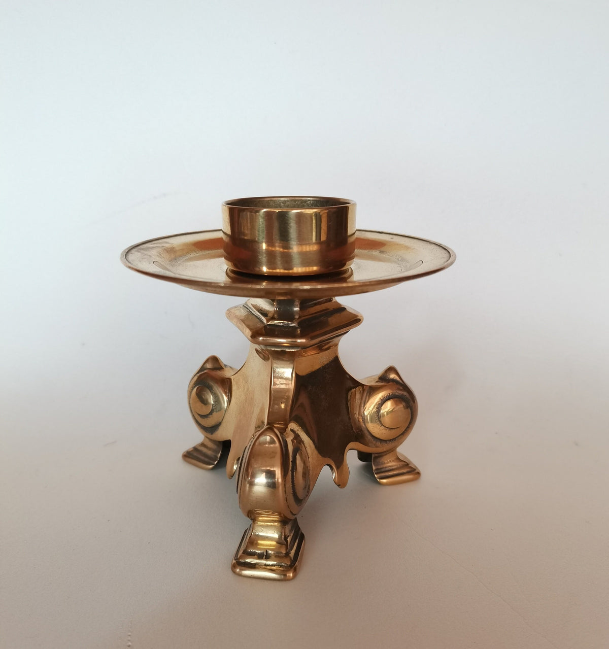 Candelabro da tavolo ottone lucido cm 14
