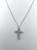 Collana in Acciaio Stainless con Croce e Pietre