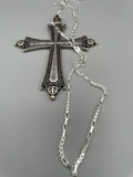 Catena in argento con croce replica Papa Leone – 60 cm