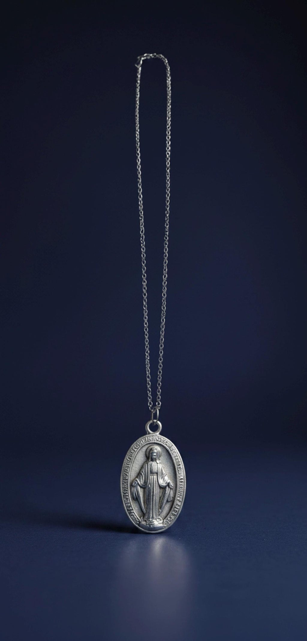 Catenina in argento 925 con Medaglia Miracolosa – 45 cm