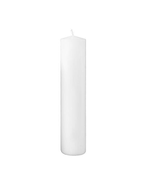 Kit 6 Candele Bianche da Altare 4x30 cm per Candelabro