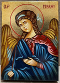 Icône sacrée de saint Gabriel archange 10x14 cm – Peinte à la main sur bois