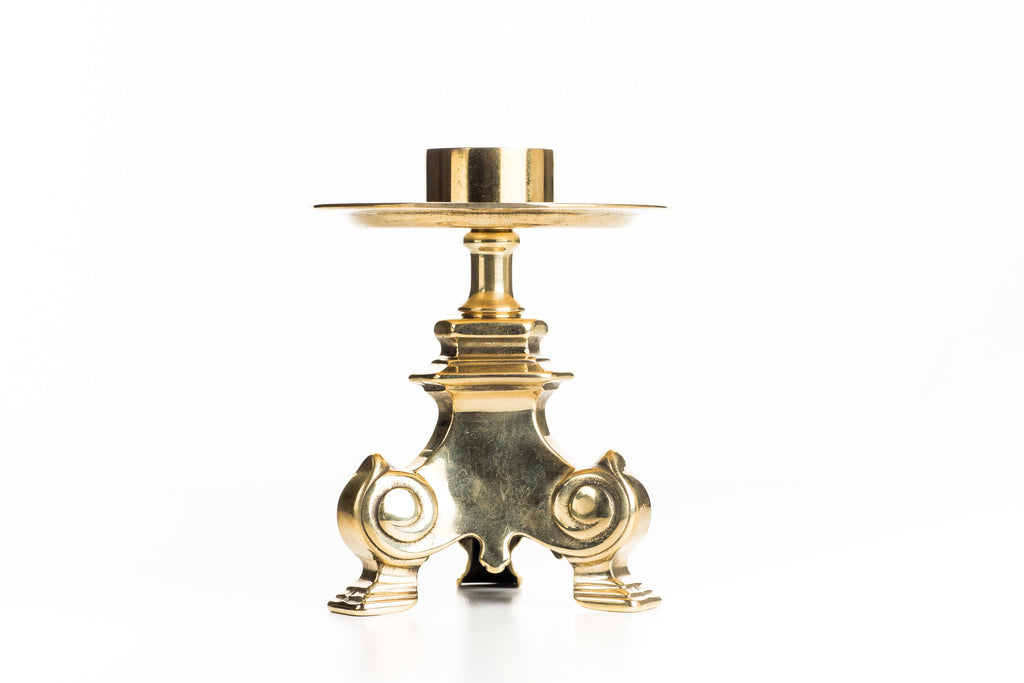 Candelabro da tavolo ottone lucido cm 14