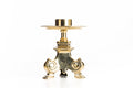 Candelabro da tavolo ottone lucido cm 14