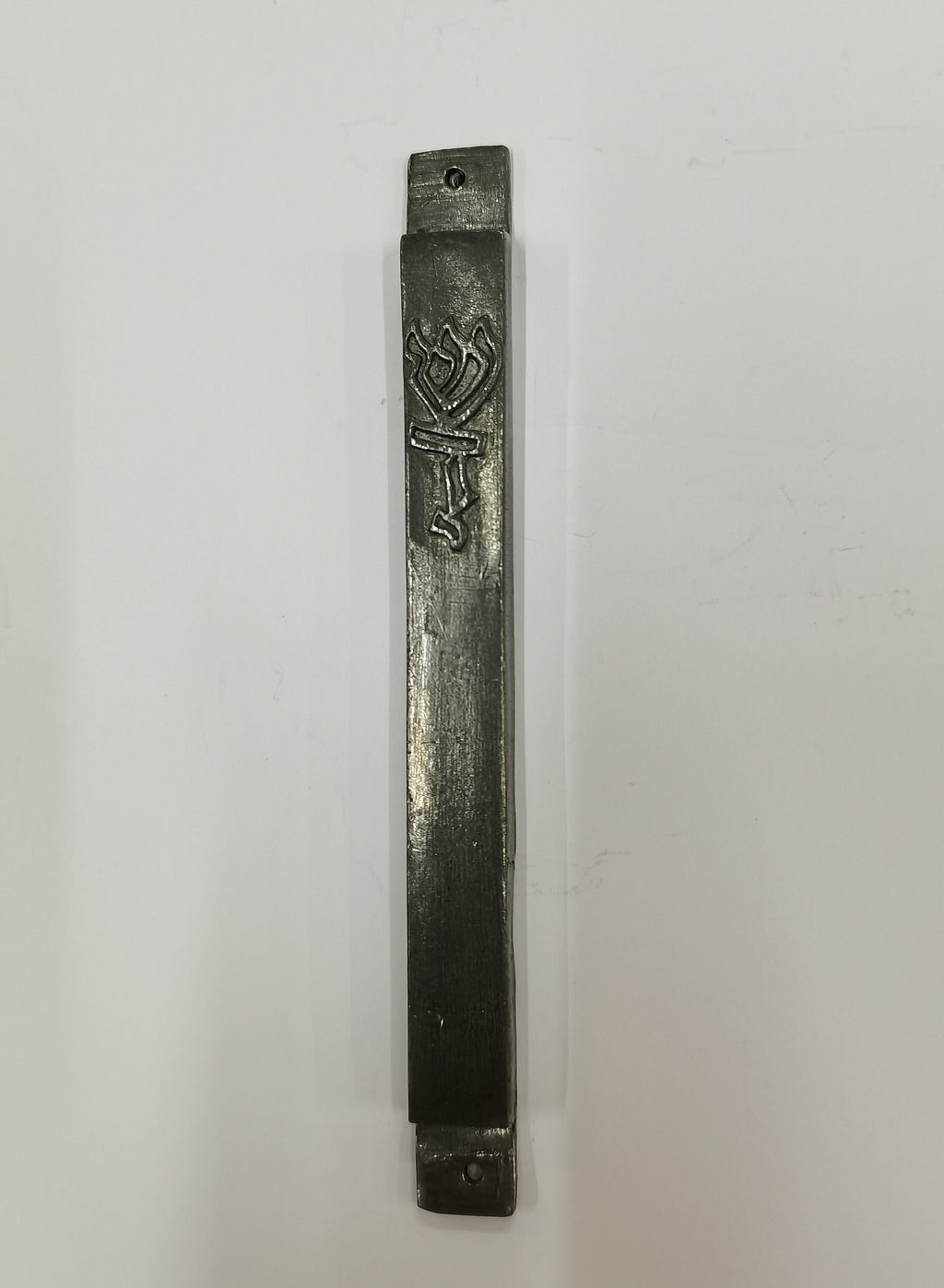 Mezuzah Rettangolare in Metallo 12 cm