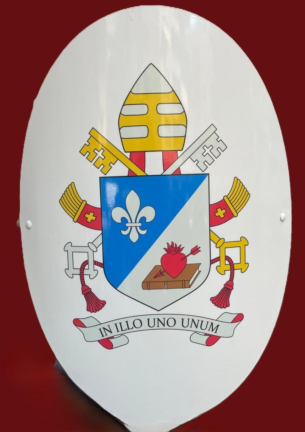 Scudo Papa Leone XIV 65x50 cm – Stemma Papale