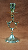 Candelabro ebraico da tavolo ottone lucido cm 16