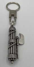 Portachiavi Fascio Littorio con Ascia – Vintage Metallo Argentato, 11 cm