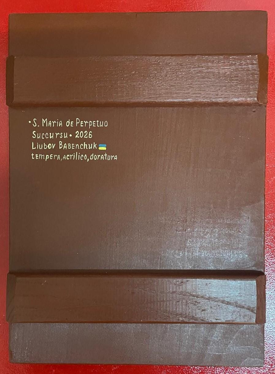 Icona Sacra Madonna del Perpetuo Soccorso 22x30 cm – Betulla, Made in Italy