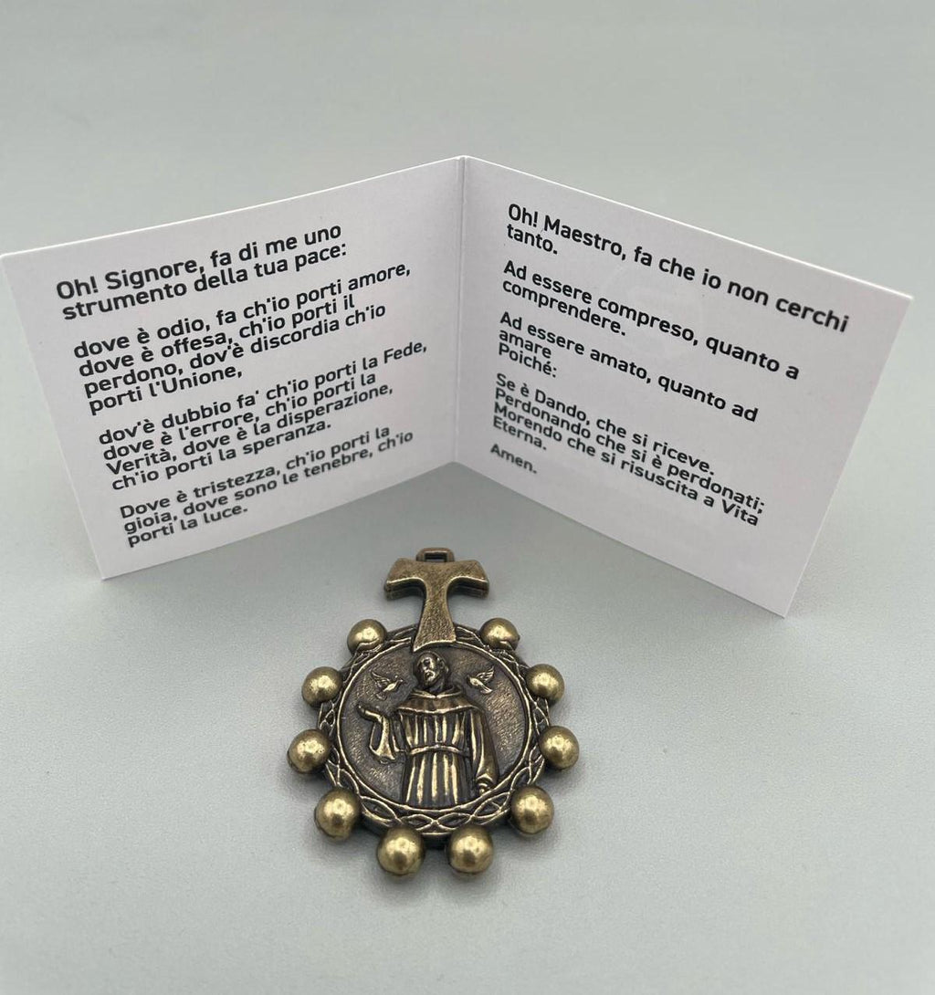 Rosario Decina San Francesco – Bronzo Antico (0898)