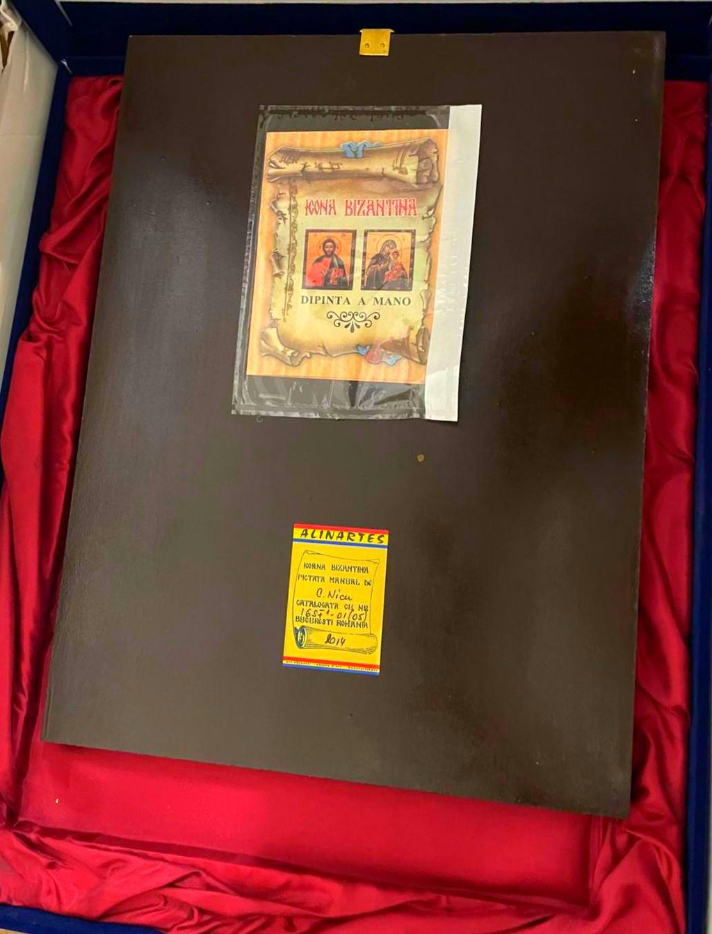 Icona Bizantina Sacra Famiglia 30x40 cm – Dipinta a Mano