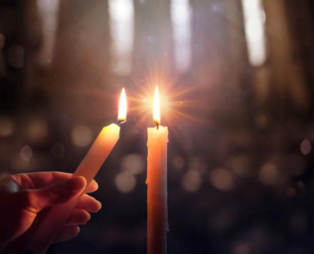 Kit 6 Candele Bianche da Altare 4x30 cm per Candelabro