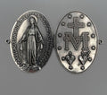 Médaillon d'entrée Vierge Miraculeuse 70x100 mm – Bain d'argent