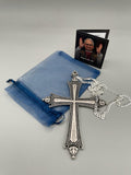 Catenina in argento 925 con replica della croce pettorale di Papa Leone XIV