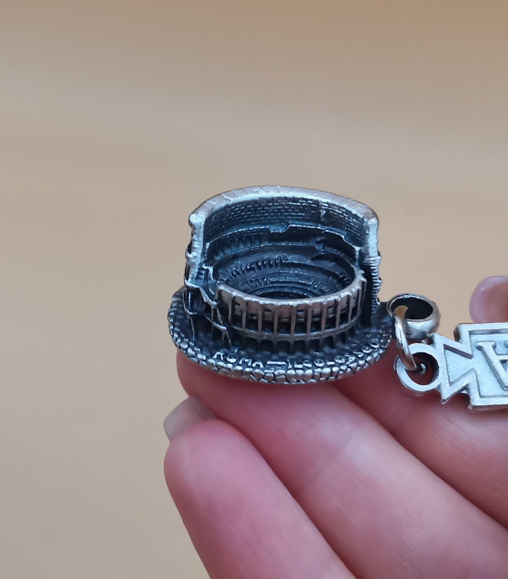 Schlüsselanhänger Kolosseum Rom 12 cm – Mod. Lorenfa, Made in Italy