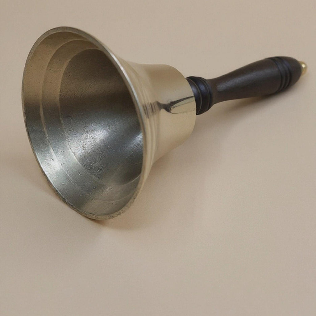 Campanello da Altare in Ottone Lucido con Manico in Legno