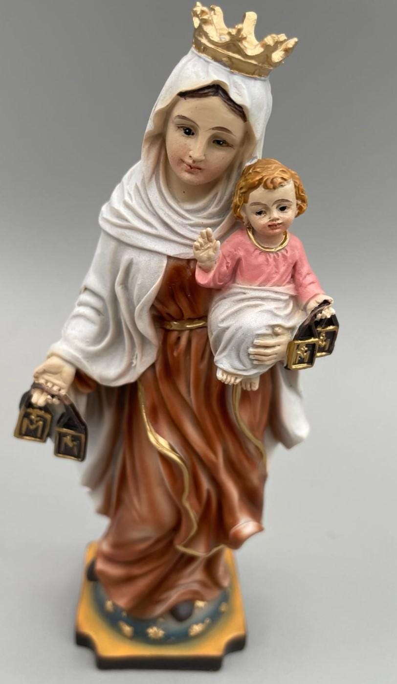 Statue de la Vierge du Carmel avec l'Enfant Jésus – 14,5 cm