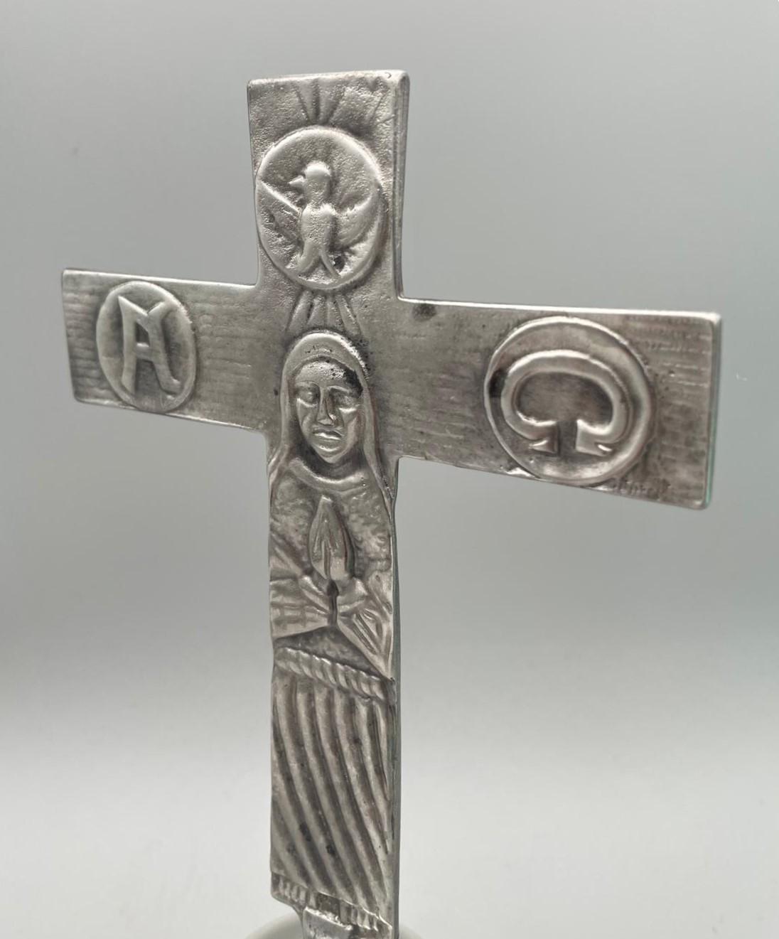 Croce neocatecumenale da altare con base a sfera – cod. DBPK204PB