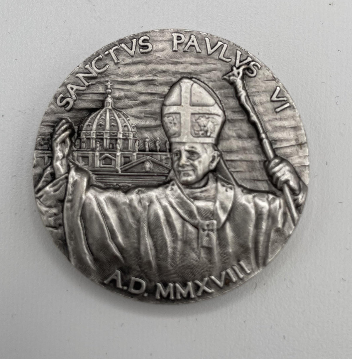 Pièce commémorative de la canonisation du pape Paul VI – 14/10/2018