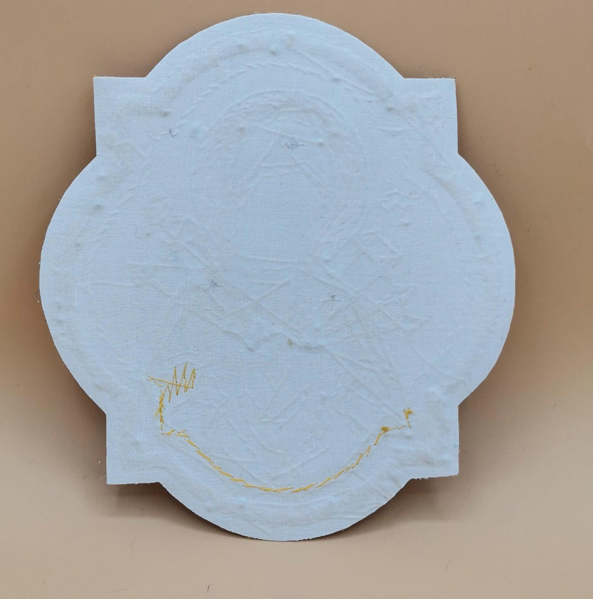 Icona Ricamata in Filo Oro della Madonna dei Sette Dolori