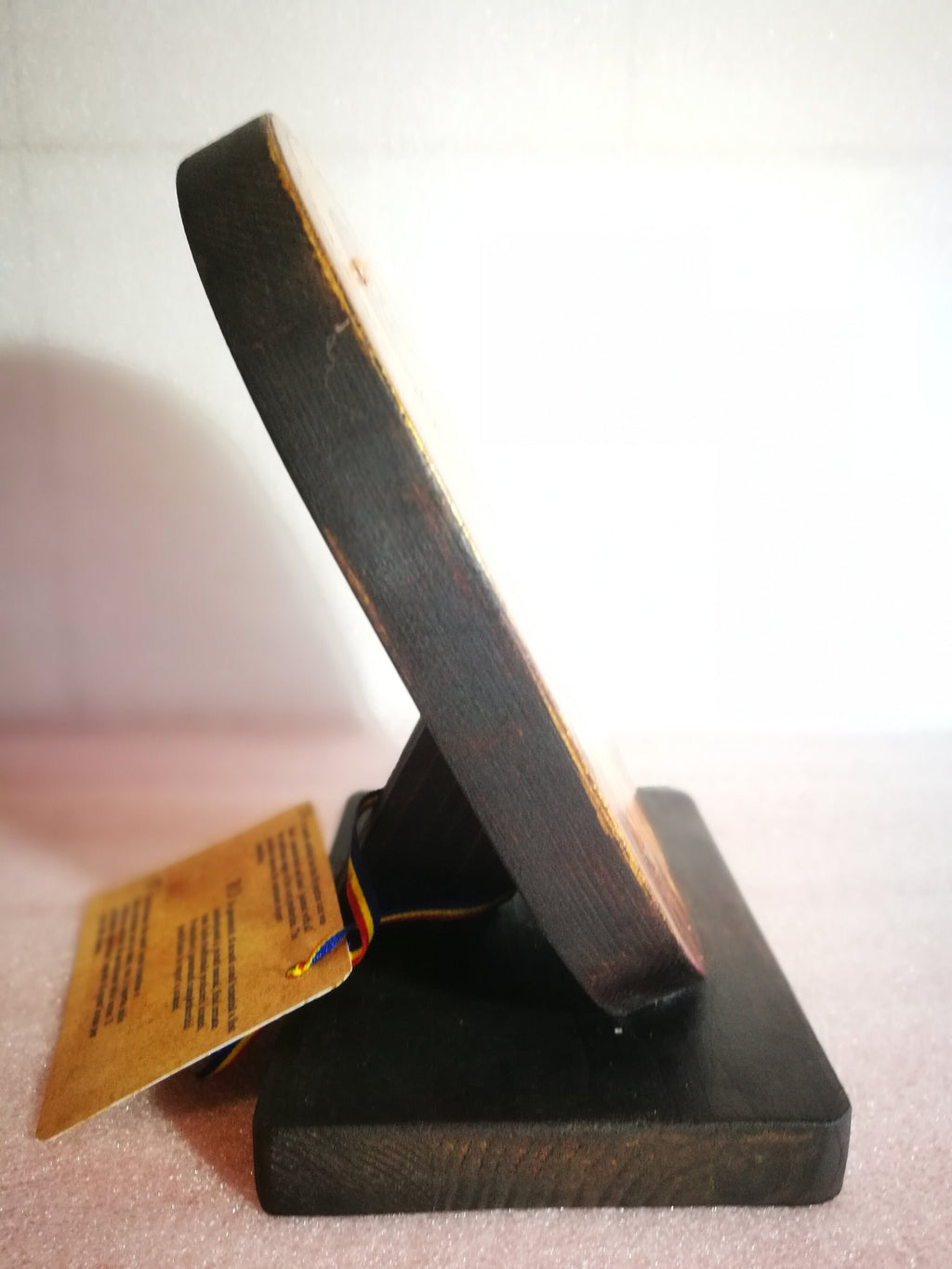 Icona Ovale Sacra Famiglia con Gesù Benedicente 14x18 cm – Dipinta a Mano