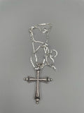 Catenina in argento con crocifisso Papa Leone
